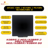 SLICEWORX Flex Dipped Plate Textured Spring Steel Sheet 230x230mm for Anycubic Kobra Series 3D PRINTER