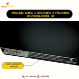 SLICEWORX Flex Dipped Plate Textured Spring Steel Sheet 230x230mm for Anycubic Kobra Series 3D PRINTER