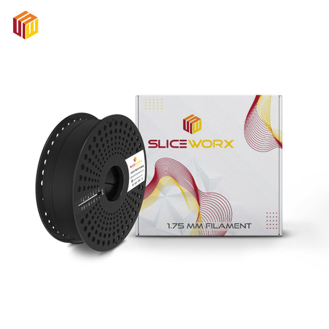 SLICEWORX - PLA Matte Black Filament 1.75 mm for FDM Printers