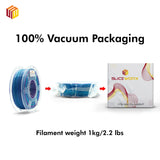 Sliceworx PLA Matte Gradient Filament 1.75 mm - Aquarius- Blue Purple Pink Gradient