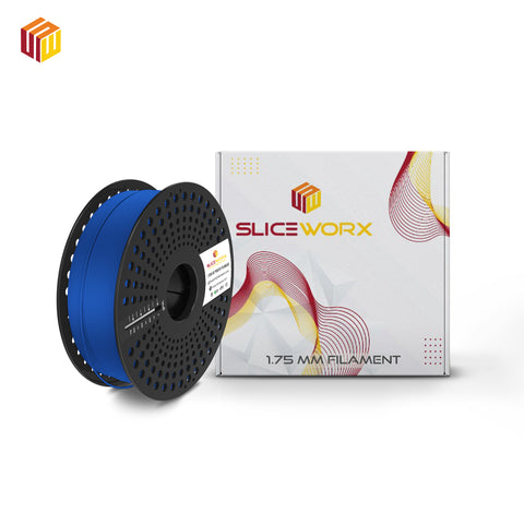 SLICEWORX - PLA Matte BLUE Filament 1.75 mm for FDM Printers