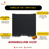 SLICEWORX Flex Dipped Plate Textured Spring Steel Sheet 355x346mm for Bambulab H2D 3D PRINTER