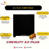 SLICEWORX Flex Dipped Plate Textured Spring Steel Sheet 370x385 mm for Creality K2 PLUS 3D Printer