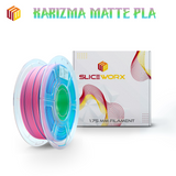 Sliceworx PLA Matte TriColor Filament 1.75 mm - KARIZMA Pastel Pink-Yellow-Green Matte PLA