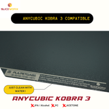 SLICEWORX Flex Dipped Plate Textured Spring Steel Sheet 250x250mm for Anycubic KOBRA3 3D PRINTER