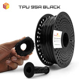 SLICEWORX Flexible  Series 1.75mm Filament - BLACK 95A TPU Filament for 3D Printers