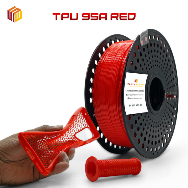美品　Killer Prime Signature RED FRAME SLICEWORX Flexible Series 1.75mm Filament - Red 95A TPU