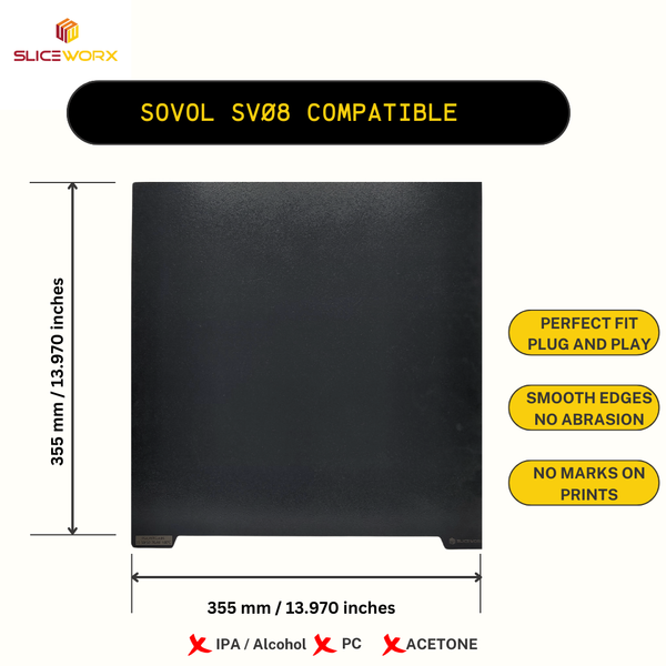 solol ソルオル　solworks model Sovol Zero Build Surface – PEI Steel Plate with Optional
