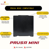 SLICEWORX Flex Dipped Textured Spring Steel Sheet 192x186 mm for Prusa Mini 3D Printer