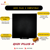 SLICEWORX Flex Dipped Plate Textured Spring Steel Sheet  308mm x 308mm for Qidi Plus 4 3D Printer