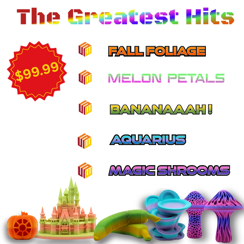 SliceWorx The Greatest Hits Box-5 Kgs Combo Box of our Matte PLA Transition PLA