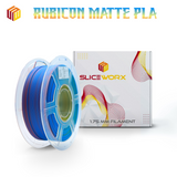 Sliceworx PLA Matte TriColor Filament 1.75 mm - RUBICON Blue-Pink-Gold Matte PLA