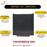 SLICEWORX Flex Dipped Plate Textured Spring Steel Sheet 257x257mm for TWOTREES SK1 3D Printer