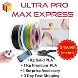 SLICEWORX Monthly Filament Subscriptions- ULTRA PRO MAX EXPRESS Box -US Only