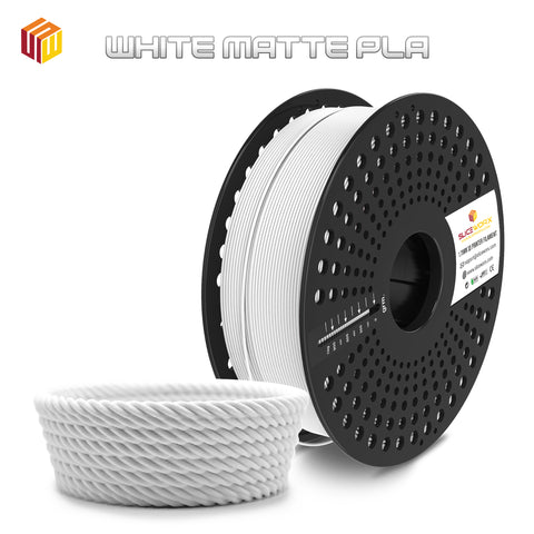 SLICEWORX - PLA Matte WHITE Filament 1.75 mm for FDM Printers
