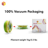 Sliceworx PLA Matte Gradient Filament 1.75 mm -BANANAAH!- Green and Yellow