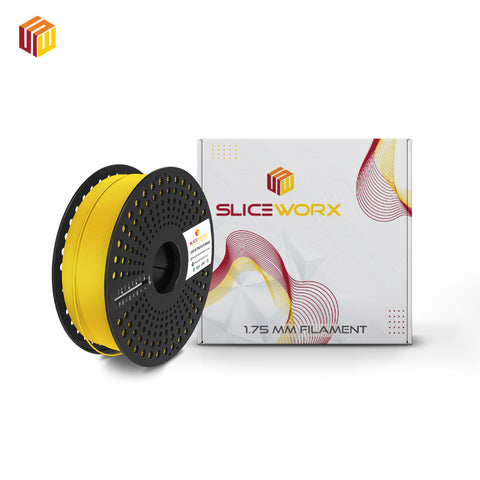 SLICEWORX - PLA Matte YELLOW Filament 1.75 mm for FDM Printers