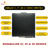 Bambulab Compatible Textured Spring Steel Sheet 257x257mm for X1C,X1E,P1P,P1S,A1 3D Printer