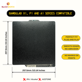 Bambulab Compatible Textured Spring Steel Sheet 257x257mm for X1C,X1E,P1P,P1S,A1 3D Printer