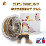 Sliceworx PLA Matte Gradient Filament 1.75 mm - New Mexico-5 color gradient