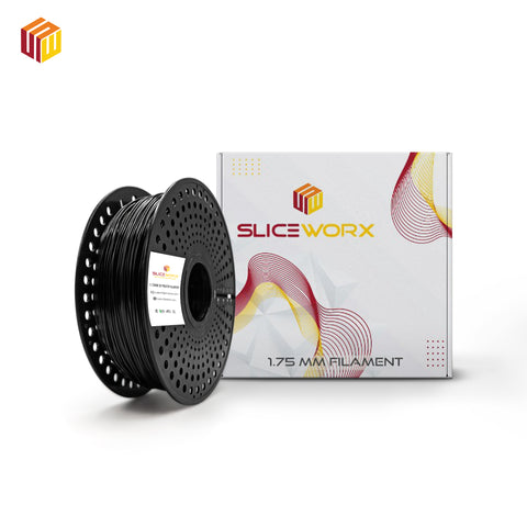 SLICEWORX Flexible  Series 1.75mm Filament - BLACK 95A TPU Filament for 3D Printers