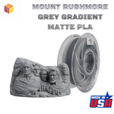 SLICEWORX - PLA MOUNT RUSHMORE GREY GRADIENT Matte PLA Filament 1.75 mm for FDM Printers - MADE IN USA
