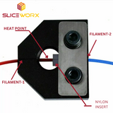 SliceWorx Filament Welder Connector Clamp for 1.75 FDM filament
