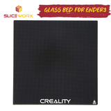 Creality Carborundum Coated Tempered Glass Plate for Ender 3 with Glass bed clips