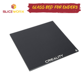 Creality Carborundum Coated Tempered Glass Plate for Ender 3 with Glass bed clips