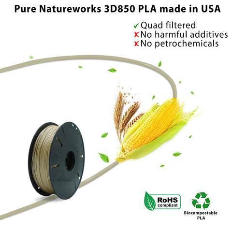 SLICEWORX - Wood Filled PLA 1.75 mm PLA Filament for FDM Printers
