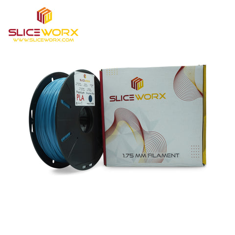 SLICEWORX- ShayShay Blue 1.75 mm PLA Filament for FDM Printers