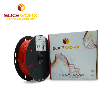 SLICEWORX - Rocket Red 1.75 mm PLA Filament for FDM Printers