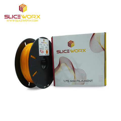 SLICEWORX- Vault Yellow 1.75 mm PLA Filament for FDM Printers